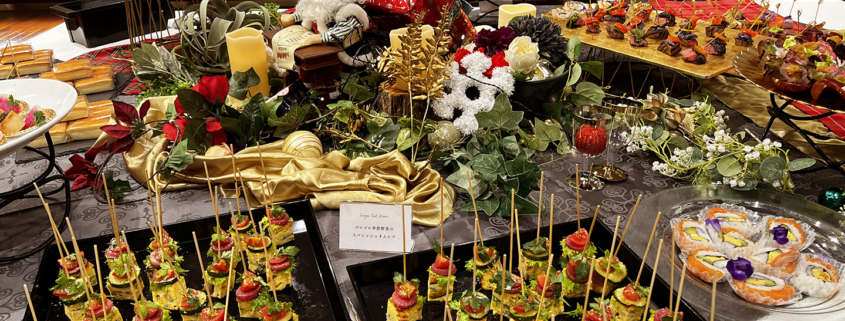 立命館大学朱雀キャンパスへ立命館アワード表彰式懇親会用パーティー料理をお届け