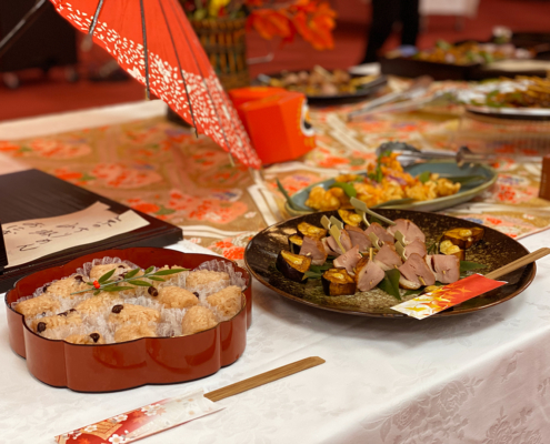 京都大学へ研究センター創設20周年記念式典・シンポジウム用パーティー料理のお届け