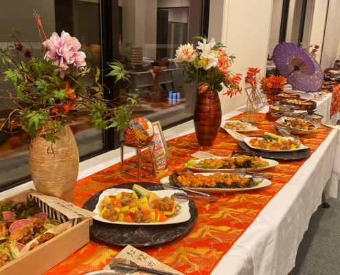 中国からのご来客との懇親会用パーティー料理のお届け