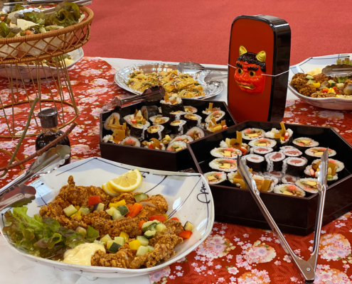 京都大学へ学生様懇親会用パーティー料理をお届け