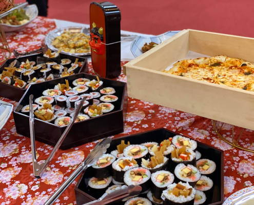 京都大学へ学生様懇親会用パーティー料理をお届け