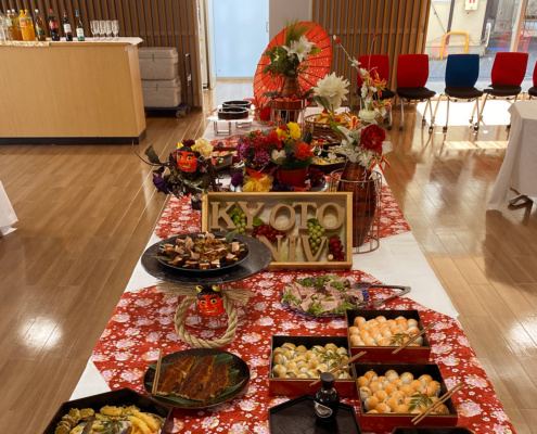 京都大学へ教授同期会用パーティー料理のお届け