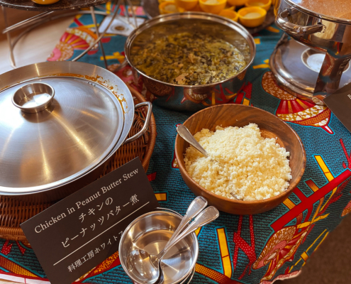 京都経済センターへアフリカをテーマとしたネットワーキングイベント用パーティー料理のお届け