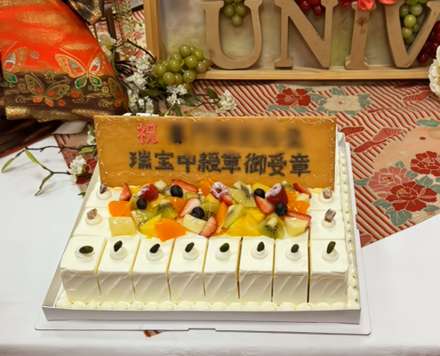法人設立10周年記念および秋の叙勲受章 祝賀会用パーティー料理のお届け