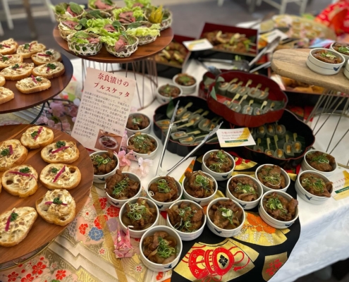 奈良春日野国際フォーラム 甍 ～I・RA・KA～へ国際会議ウェルカムパーティー用パーティー料理のお届け