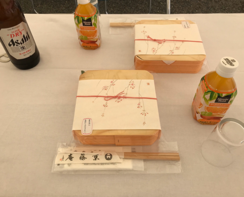 世界遺産 東寺の高祖弘法大師献米法要 報恩謝徳会用のお弁当とオードブルのお届け