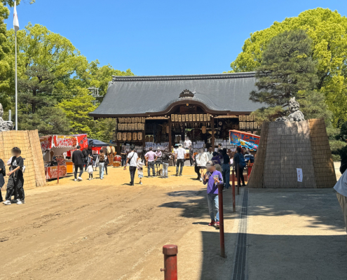 藤森神社へ春季大祭用お弁当を連日に渡りお届け