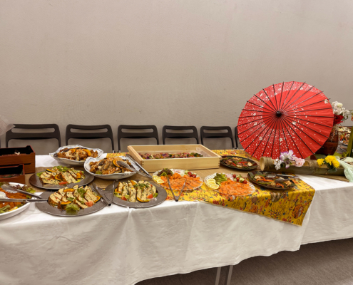 京都市勧業館みやこめっせへ日本発生生物学会懇親会用パーティー料理のお届け