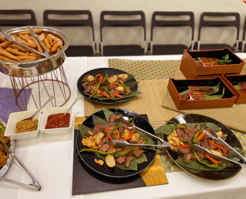 京都市勧業館みやこめっせへ日本発生生物学会懇親会用パーティー料理のお届け