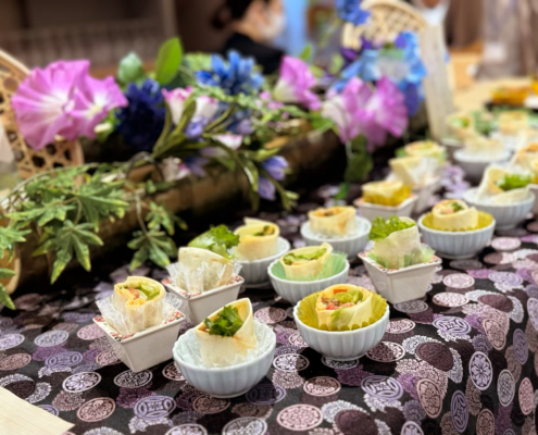 京都経済センターへトーク交流会用パーティー料理のお届け