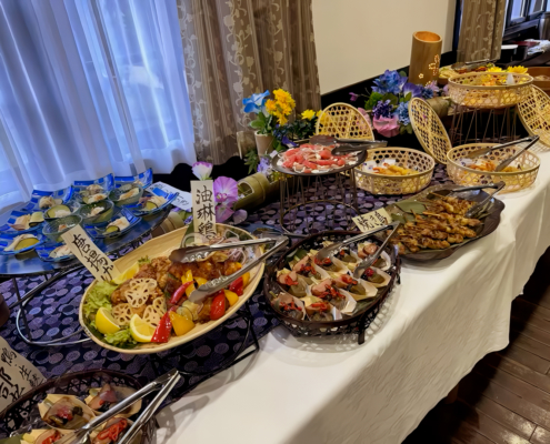 京都大学蹴球部 OBクラブ様 交流試合後の懇親会用パーティー料理のお届け