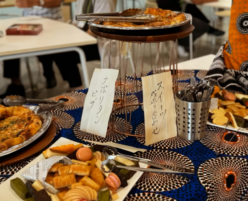 龍谷大学深草キャンパスへ教龍会懇親会用パーティー料理のお届け