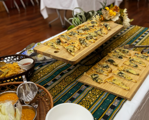 京都大学へセミナー意見交換会後の懇親会用パーティー料理のお届け