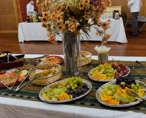 京都大学へセミナー意見交換会後の懇親会用パーティー料理のお届け