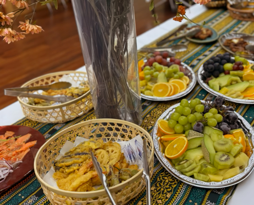 京都大学へセミナー意見交換会後の懇親会用パーティー料理のお届け