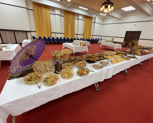 京都大学へ学会・シンポジウム後の懇親会用パーティー料理のお届け