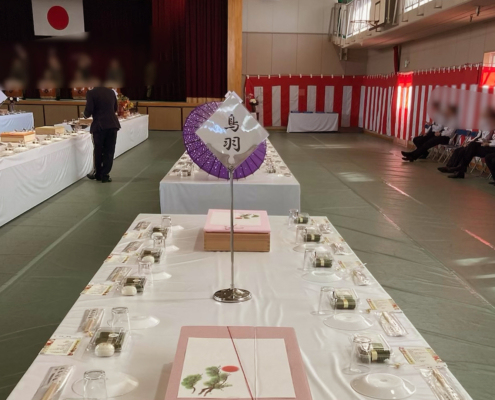 桂駐屯地へ創立70周年記念 祝賀会用パーティー料理をお届け