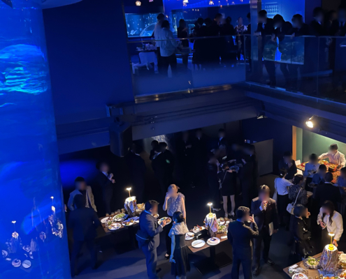 京都水族館へ立命館清和会 同窓会用パーティー料理をお届け