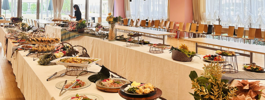 ノートルダム女学院へ教職員親睦会用パーティー料理をお届け