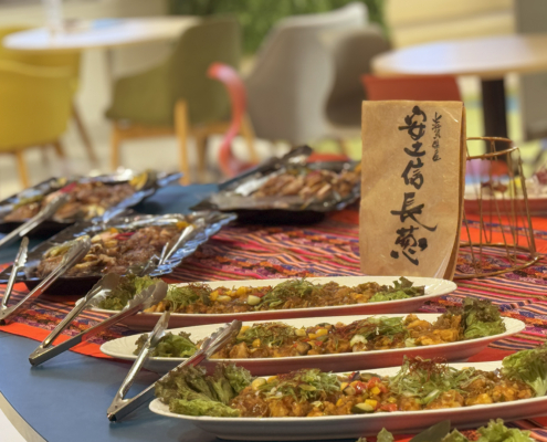 立命館大学 びわこ・くさつキャンパスへ第15回亜洲食学論壇ウェルカムディナー用のパーティー料理をお届け