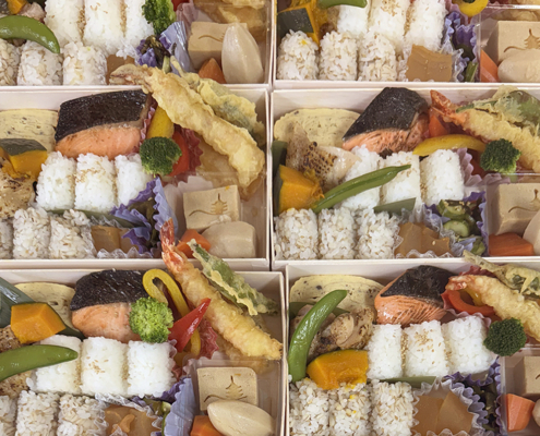 研究開発型製薬会社からのご依頼で説明会用のお弁当をお届け