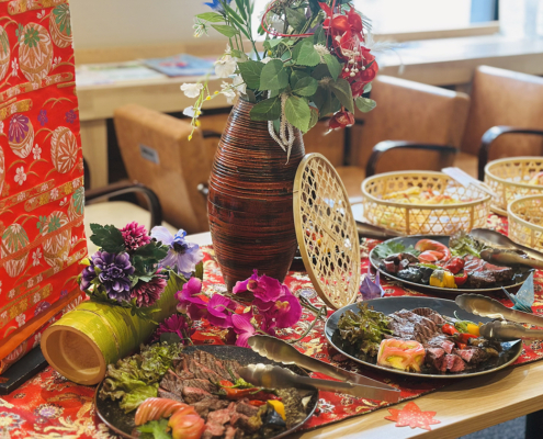 京都経済センターへドイツ政府・商工会議所・企業との交流会用パーティー料理をお届け