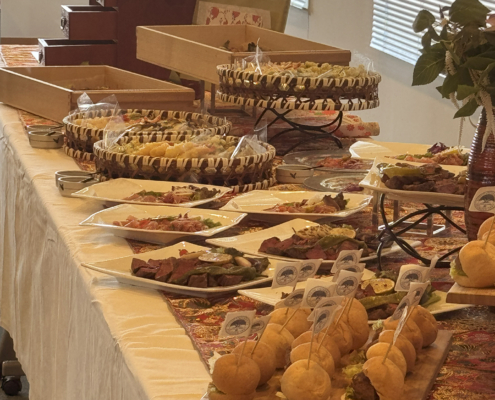 京都大学桂キャンパスへ構造ダイナミクス研 創立50周年記念会懇親会用パーティー料理をお届け