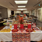 立命館大学へ海外の学生との交流会用パーティー料理をお届け