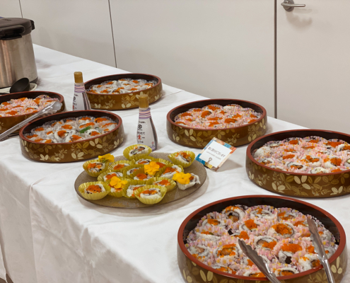 製本機器設計製造メーカー様へ昼食会用パーティー料理のお届け