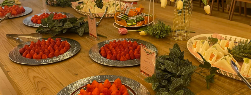 龍谷大学へメディア向け発表会用パーティー料理のお届け